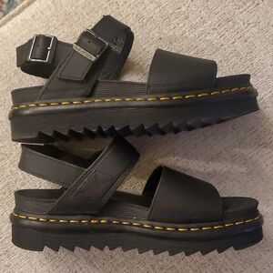 Dr. Martens Voss Black Platform Sandals *Almost New*